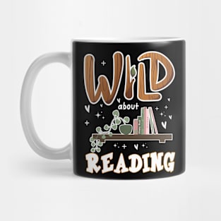 WILD ABOUT READING Librarian Book Across America bookish Mug